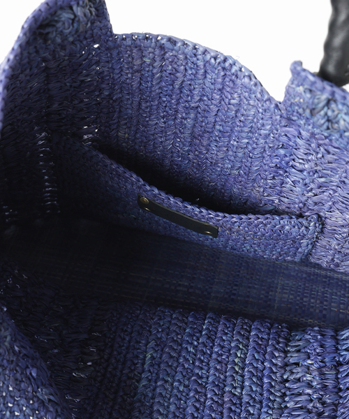 FRAMeWORK（フレームワーク）の「A POINT 別注TAMPICO PM UNI トート（かごバッグ・レディース・ネイビー/アイボリー・FREE）」の19枚目の写真