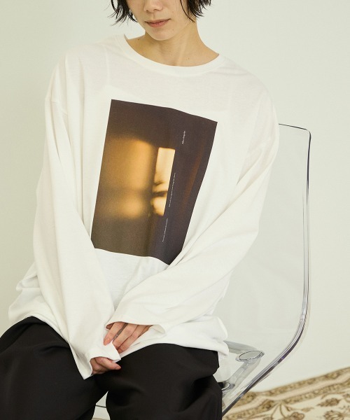 VICKY(ビッキー)の「アソートフォトロングTシャツ(Tシャツ/カットソー・レディース・オフホワイト/アイボリー/ホワイト系その他・M)」の21枚目の写真