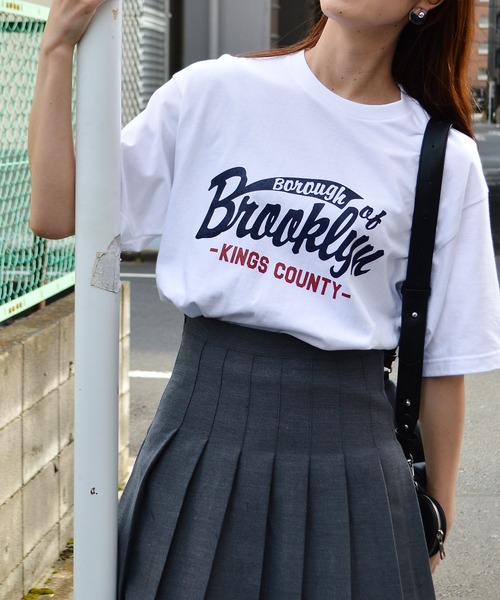 DOUBLE STEAL(ダブルスティール)の「カレッジアソートプリントT(Tシャツ/カットソー・レディース・ホワイト系その他2/ホワイト系その他・MEDIUM)」の13枚目の写真