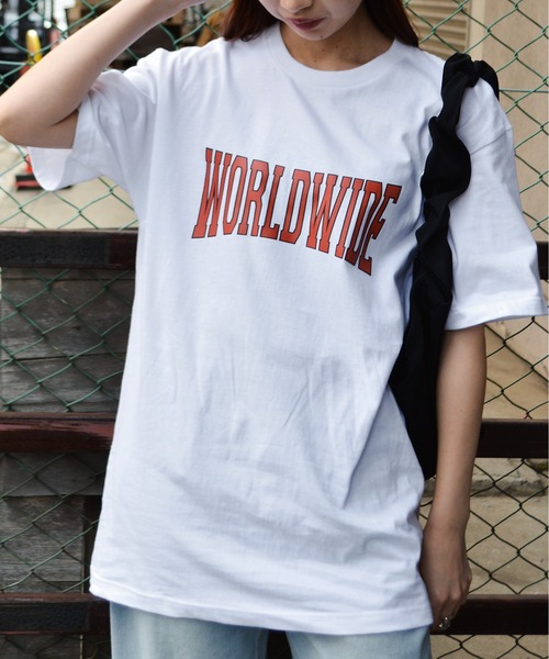 DOUBLE STEAL(ダブルスティール)の「カレッジアソートプリントT(Tシャツ/カットソー・レディース・ホワイト系その他2/ホワイト系その他・MEDIUM)」の20枚目の写真
