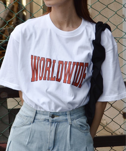 DOUBLE STEAL(ダブルスティール)の「カレッジアソートプリントT(Tシャツ/カットソー・レディース・ホワイト系その他2/ホワイト系その他・MEDIUM)」の22枚目の写真