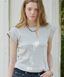 GIUNON | front switching eyelet t-shirt / フロントスイッチングアイレットTシャツ(Tシャツ/カットソー)