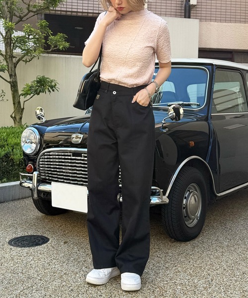 DOUBLE NAME（ダブルネーム）の「前後2WAY配色メロートップス（Tシャツ/カットソー・レディース・オフホワイト/ブラック/ピンク・FREE）」の15枚目の写真