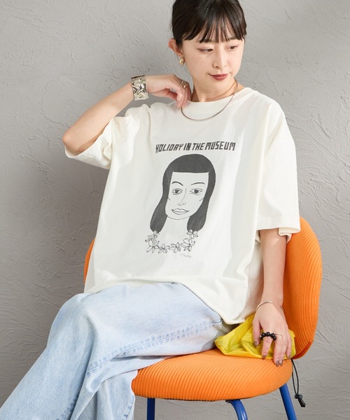 F.GIRL 剪邊印花T恤