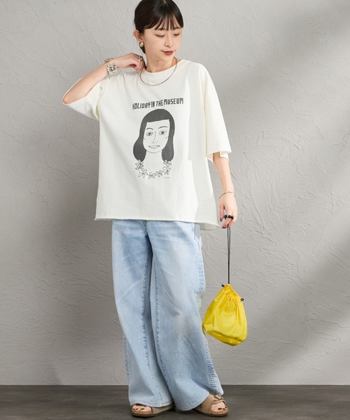 F.GIRL 剪邊印花T恤