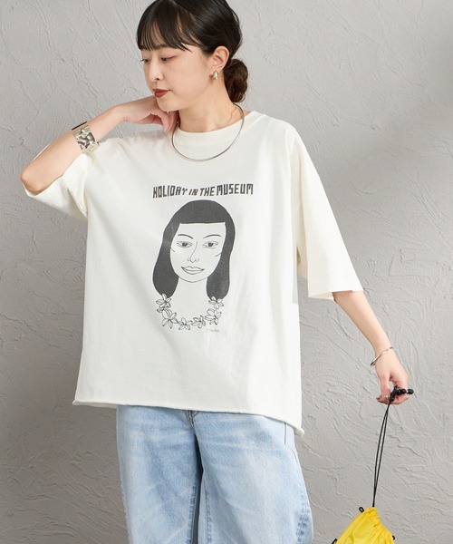 F.GIRL 剪邊印花T恤