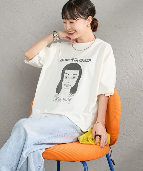 F.GIRL 剪邊印花T恤