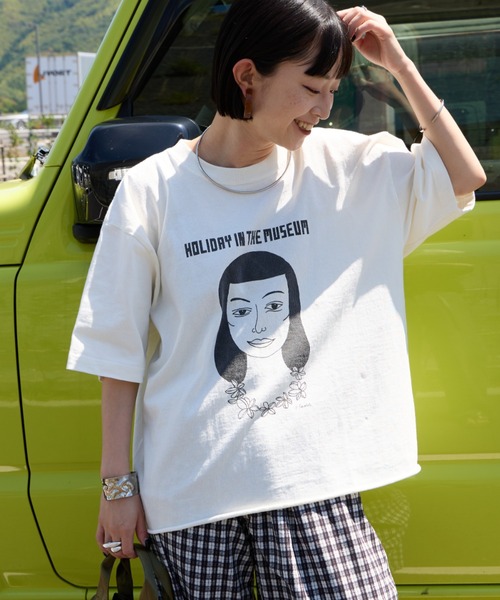 F.GIRL 剪邊印花T恤