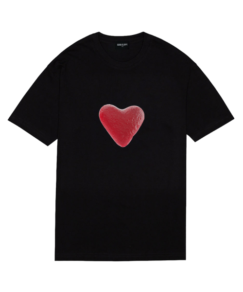 BORN SLIPPY(ボーンスリッピー)の「Gummy Heart T-shirt (Black)(Tシャツ/カットソー・レディース・その他・FREE)」の1枚目の写真