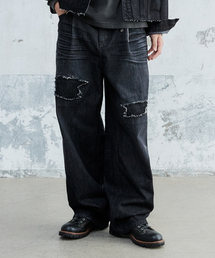 MAISON MINED（メゾンミネド）の「DESTROYED WASHING DENIM PANTS BLACK（デニムパンツ）」