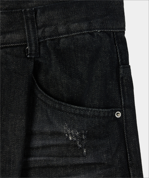 MAISON MINED(メゾンミネド)の「DESTROYED WASHING DENIM PANTS BLACK(デニムパンツ・メンズ・その他・SMALL/MEDIUM/LARGE)」の9枚目の写真