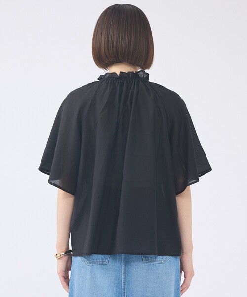 abahouse mavie(アバハウスマヴィ)の「【羽織にもなる】フリルカラーブラウス(シャツ/ブラウス・レディース・ベージュ/ホワイト/ブラック/サックスブルー・フリー)」の19枚目の写真