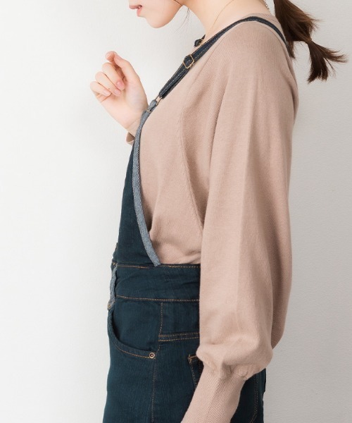 RCD(アールシーディー)の「デニムマキシ丈スカートサロペット(サロペット/オーバーオール・レディース・ブルー・L/M)」の3枚目の写真