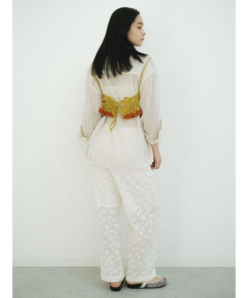 FIKA.(フィーカ)の「Flower crochet bustier(その他トップス・レディース・ブラック/イエロー系その他4/カーキ・MEDIUM)」の10枚目の写真