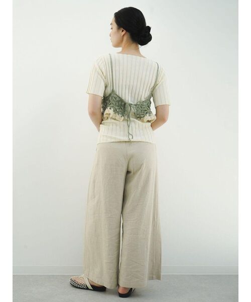 FIKA.(フィーカ)の「Flower crochet bustier(その他トップス・レディース・ブラック/イエロー系その他4/カーキ・MEDIUM)」の16枚目の写真