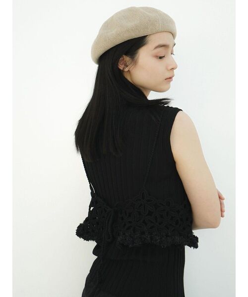 FIKA.(フィーカ)の「Flower crochet bustier(その他トップス・レディース・ブラック/イエロー系その他4/カーキ・MEDIUM)」の20枚目の写真