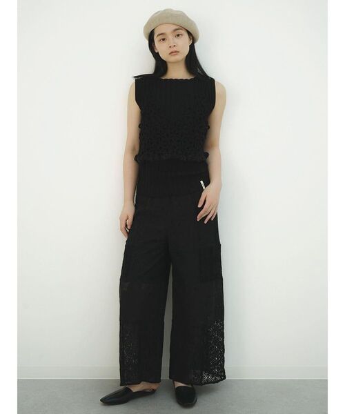 FIKA.(フィーカ)の「Flower crochet bustier(その他トップス・レディース・ブラック/イエロー系その他4/カーキ・MEDIUM)」の22枚目の写真