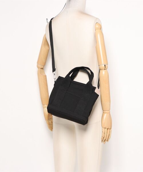 Mignonjour(ミニョンジュール)の「Mignonjour/2WAYシンプルキャンバスミニトートバッグ M2934(トートバッグ・レディース・ブラウン/アイボリー/ブラック・FREE)」の12枚目の写真