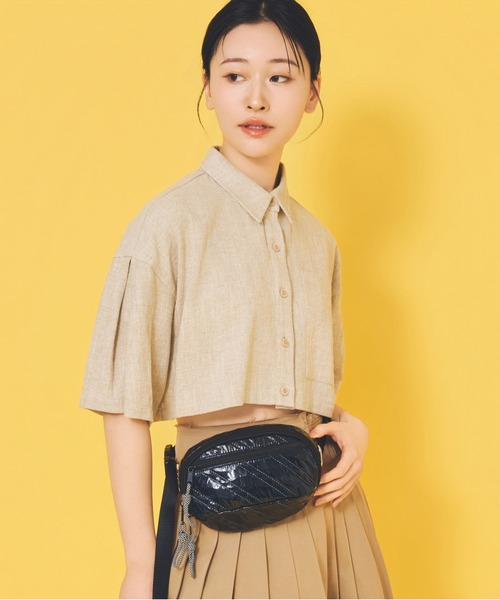 CONTROL FREAK / CTFK(コントロールフリーク)の「CONTROL FREAK / CTFK(コントロールフリーク/シーティーエフケー)【TRAVEL BAG Series】シャイニーminiボディバッグ(ボディバッグ/ウエストポーチ・レディース・ブルー/シルバー/ブラック・FREE)」の7枚目の写真