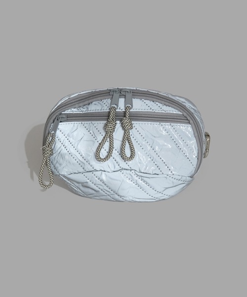 CONTROL FREAK / CTFK(コントロールフリーク)の「CONTROL FREAK / CTFK(コントロールフリーク/シーティーエフケー)【TRAVEL BAG Series】シャイニーminiボディバッグ(ボディバッグ/ウエストポーチ・レディース・ブルー/シルバー/ブラック・FREE)」の14枚目の写真