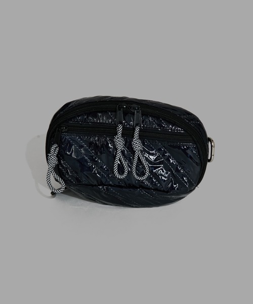 CONTROL FREAK / CTFK(コントロールフリーク)の「CONTROL FREAK / CTFK(コントロールフリーク/シーティーエフケー)【TRAVEL BAG Series】シャイニーminiボディバッグ(ボディバッグ/ウエストポーチ・レディース・ブルー/シルバー/ブラック・FREE)」の15枚目の写真