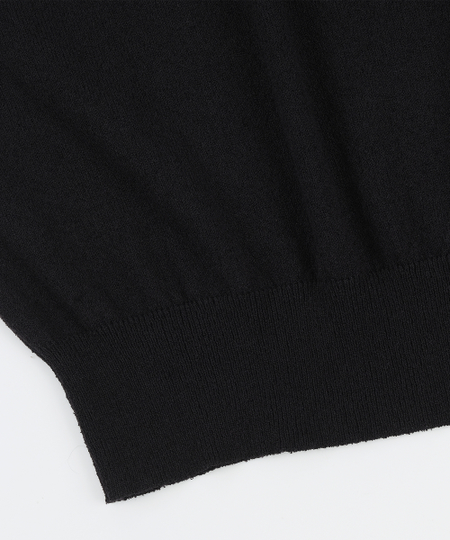 BELLIEF(ベリーフ)の「Essential Boucle Cotton Short-Sleeve Polo Knit (Black)(ニット/セーター・メンズ・その他・MEDIUM/LARGE/X-LARGE)」の5枚目の写真