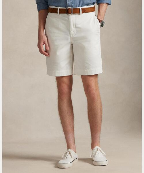 POLO RALPH LAUREN（ポロ ラルフ ローレン）の「9インチ ストレッチ クラシック フィット チノ ショートパンツ（チノパンツ・メンズ・ホワイト・28/32/30/34）」の3枚目の写真