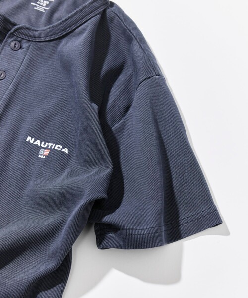 NAUTICA(ノーティカ)の「NAUTICA/ノーティカ Essentials タイトフィット S/S ヘンリーネック ピグメントTシャツ(Tシャツ/カットソー・メンズ・ネイビー/オリーブ/チャコールグレー・X-SMALL/SMALL/MEDIUM/LARGE/X-LARGE/XX-LARGE)」の20枚目の写真
