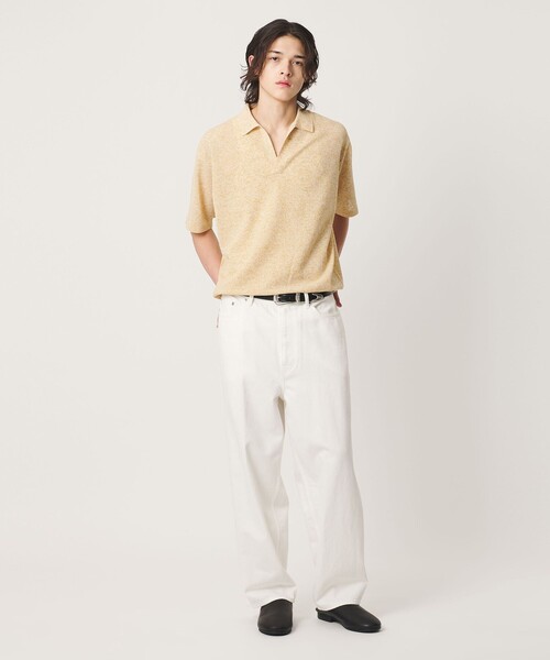 BEAUTY&YOUTH UNITED ARROWS(ビューティーアンドユースユナイテッドアローズ)の「テーパード ホワイト デニム 5ポケット パンツ NO.9(デニムパンツ・メンズ・ホワイト・XL/S/M/L)」の4枚目の写真