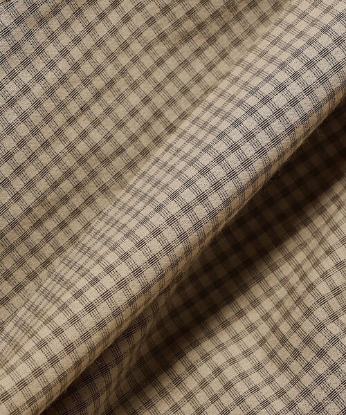 Ray BEAMS(レイビームス)の「チェック バックオープン ブラウス(シャツ/ブラウス・レディース・ベージュ/ブラック・ONE SIZE)」の17枚目の写真