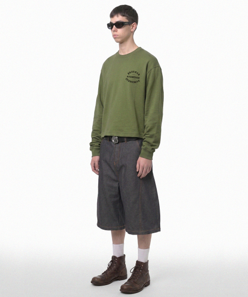 PRINOAR(プリノア)の「ガーメンツ セミクロップ 長袖Tシャツ - グリーナリー(Tシャツ/カットソー・レディース・カーキ・LARGE/SMALL/MEDIUM)」の4枚目の写真