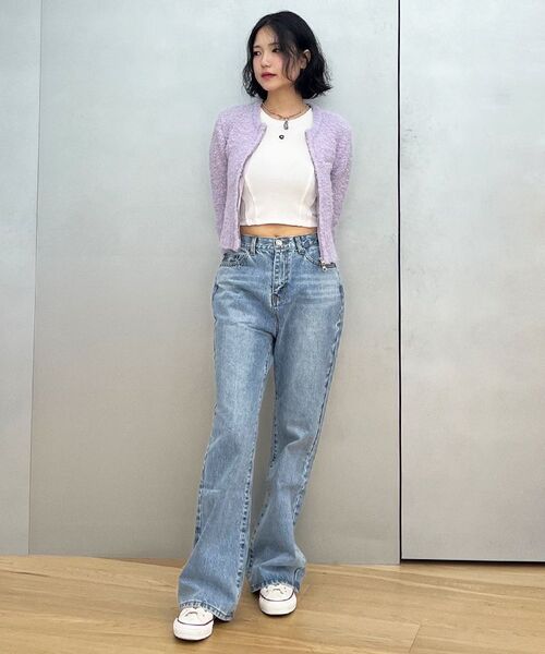 EXTRAORDINARY(エクストラオーディナリー)の「W WASHED BOOTS CUT L/BLUE(デニムパンツ・レディース・その他・SMALL/X-SMALL)」の7枚目の写真
