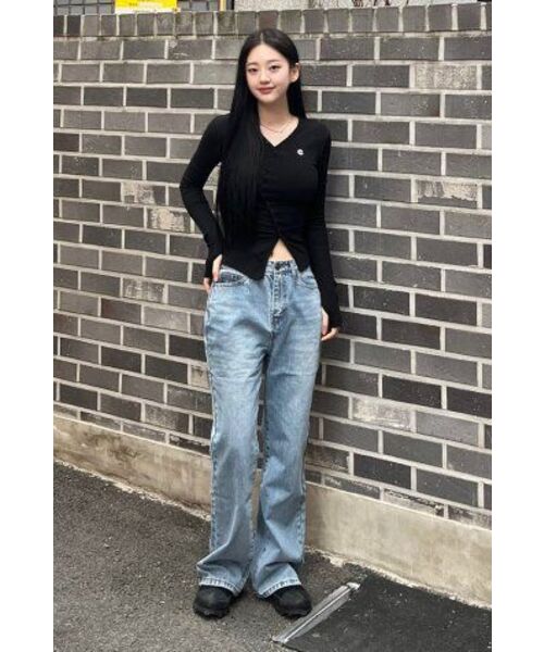 EXTRAORDINARY(エクストラオーディナリー)の「W WASHED BOOTS CUT L/BLUE(デニムパンツ・レディース・その他・SMALL/X-SMALL)」の9枚目の写真