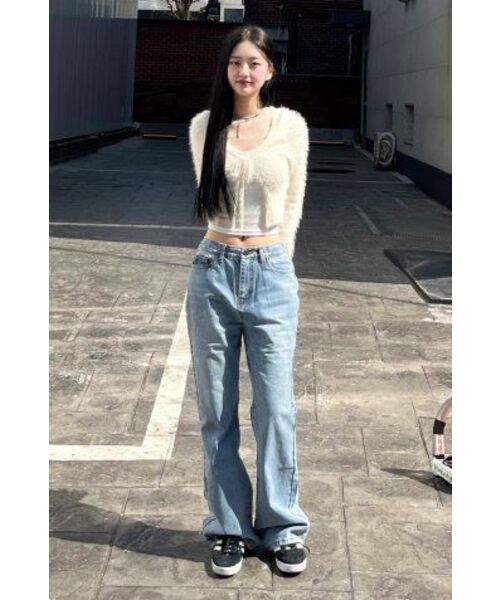 EXTRAORDINARY(エクストラオーディナリー)の「W WASHED BOOTS CUT L/BLUE(デニムパンツ・レディース・その他・SMALL/X-SMALL)」の10枚目の写真