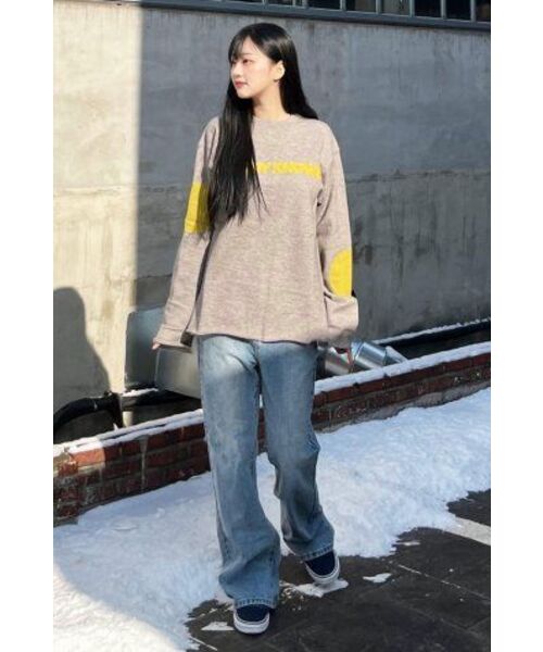 EXTRAORDINARY(エクストラオーディナリー)の「W WASHED BOOTS CUT L/BLUE(デニムパンツ・レディース・その他・SMALL/X-SMALL)」の4枚目の写真