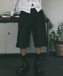 BUTTERFLY BERMUDA DENIM PANTS_BLACK