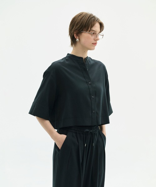 N.O.R.C(ノーク)の「セルロースリネンブレンドショートシャツ(シャツ/ブラウス・レディース・ブラック/ブラウン/オフホワイト・フリー)」の6枚目の写真