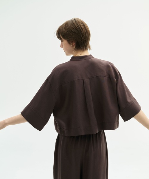 N.O.R.C(ノーク)の「セルロースリネンブレンドショートシャツ(シャツ/ブラウス・レディース・ブラック/ブラウン/オフホワイト・フリー)」の19枚目の写真