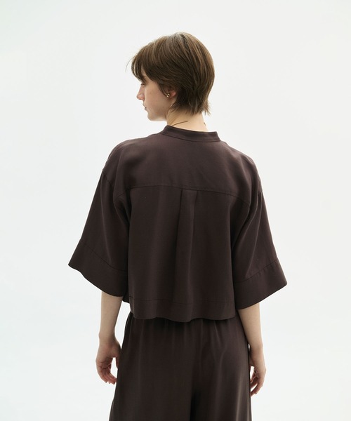 N.O.R.C(ノーク)の「セルロースリネンブレンドショートシャツ(シャツ/ブラウス・レディース・ブラック/ブラウン/オフホワイト・フリー)」の20枚目の写真