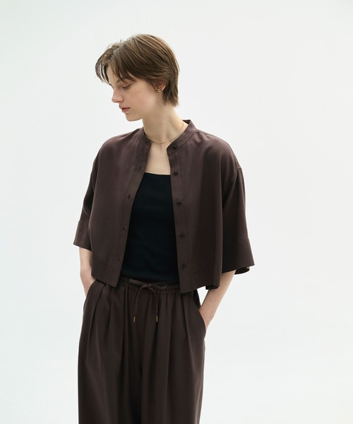 N.O.R.C(ノーク)の「セルロースリネンブレンドショートシャツ(シャツ/ブラウス・レディース・ブラック/ブラウン/オフホワイト・フリー)」の22枚目の写真