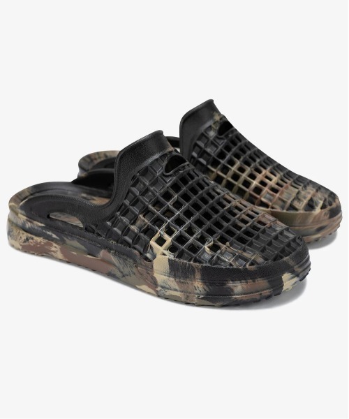 go slow caravan(ゴースローキャラバン)の「LUSSO CLOUD/ルッソクラウド SCENARIO SLIDE(CAMO)(サンダル・メンズ・カモフラージュ・28cm/27cm/26cm)」の1枚目の写真