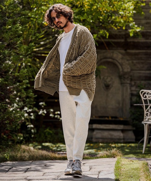 CAMBIO(カンビオ)の「mcg3835-Flexiguard Chenille Knit Cardigan ニットカーディガン(A71226cmb)(カーディガン/ボレロ・メンズ・ブラック/ネイビー/チャコール/グリーン/ライトカーキ・L/M/S)」の17枚目の写真