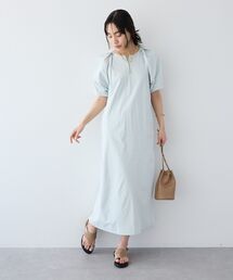 CRAFT STANDARD BOUTIQUE | UVカット ポーチ付きバルーンスリーブワンピース(ワンピース)