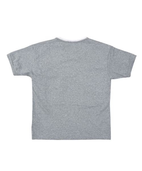 Never mind the XU / Chikashitsu+(ネバーマインド ザ エックスユー / チカシツプラス)の「【nmtc+】Cool Layered Henley Neck Tee / 【エヌエムティーシープラス】クールレイヤードヘンリーネックTシャツ(Tシャツ/カットソー・メンズ・グレー/ブラック・ONE SIZE)」の5枚目の写真