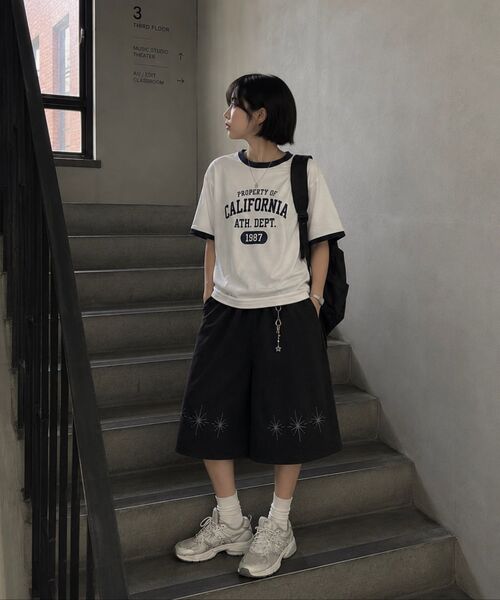 SUPERSUB（スーパーサブ）の「ニポイントワイドバミューダショーツ-ブラック（その他パンツ・レディース・その他・MEDIUM/LARGE）」の3枚目の写真