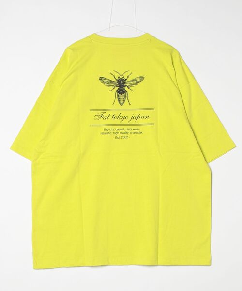 FAT(エフエイティー)の「CURSIBee(Tシャツ/カットソー・メンズ・ブラック/イエロー/ホワイト/サックスブルー/グリーン・SKINNY(L)/FAT(XL)/TITCH(M)/JUMBO(XXL))」の6枚目の写真