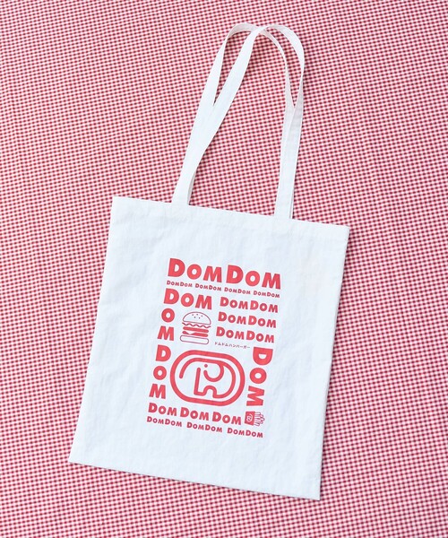 coen（コーエン）の「【DOMDOM（ドムドム）×coen】アソートプリントトートバッグ（トートバッグ・レディース・クリーム/レッド/オフホワイト/ロイヤルブルー・FREE）」の16枚目の写真