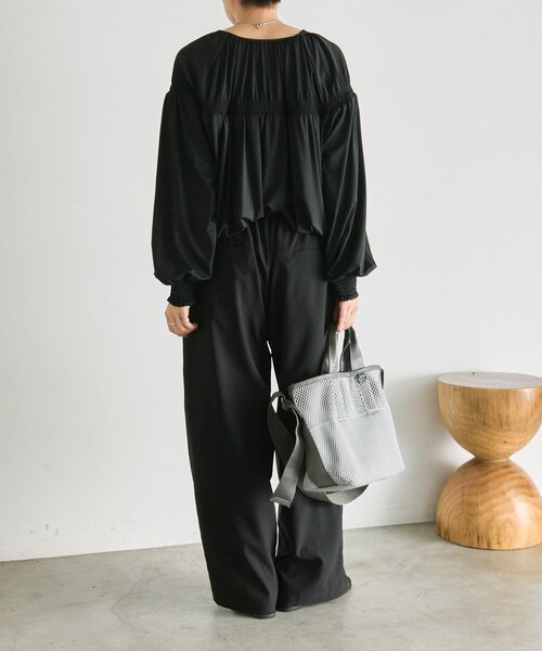 ear PAPILLONNER(イアパピヨネ)の「ジップアップラッシュガード【SUM1 STYLE】(シャツ/ブラウス・レディース・ブラック・FREE)」の5枚目の写真