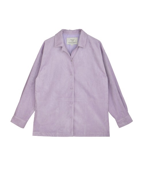 Ameri(アメリ)の「PINTUCK SYNTHETIC SUEDE SHIRT(シャツ/ブラウス・レディース・パープル/ブラウン・FREE)」の16枚目の写真