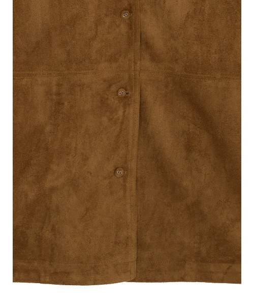 Ameri(アメリ)の「PINTUCK SYNTHETIC SUEDE SHIRT(シャツ/ブラウス・レディース・パープル/ブラウン・FREE)」の20枚目の写真